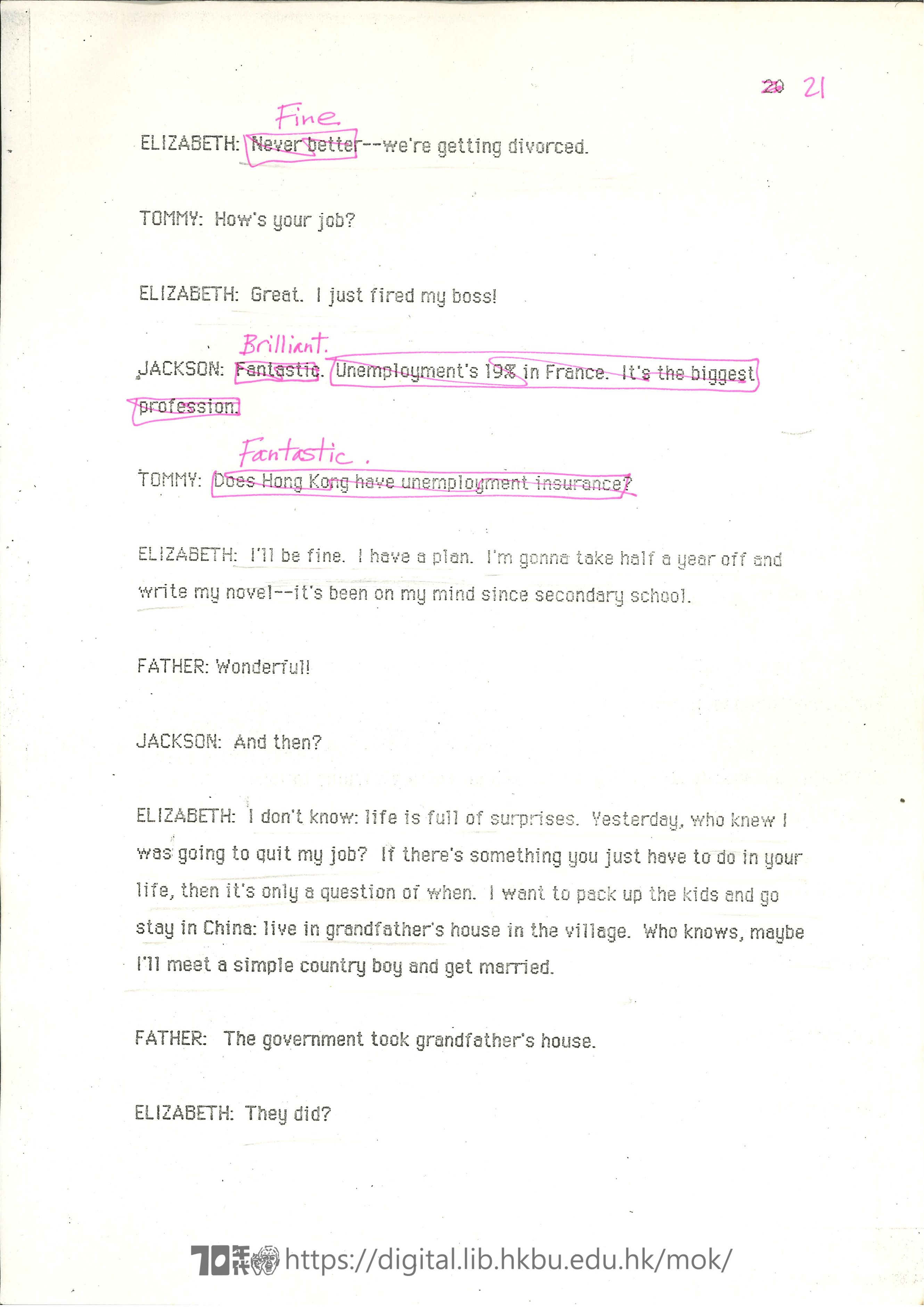 Big Wind  Big Wind script rehearsal draft 10/94  