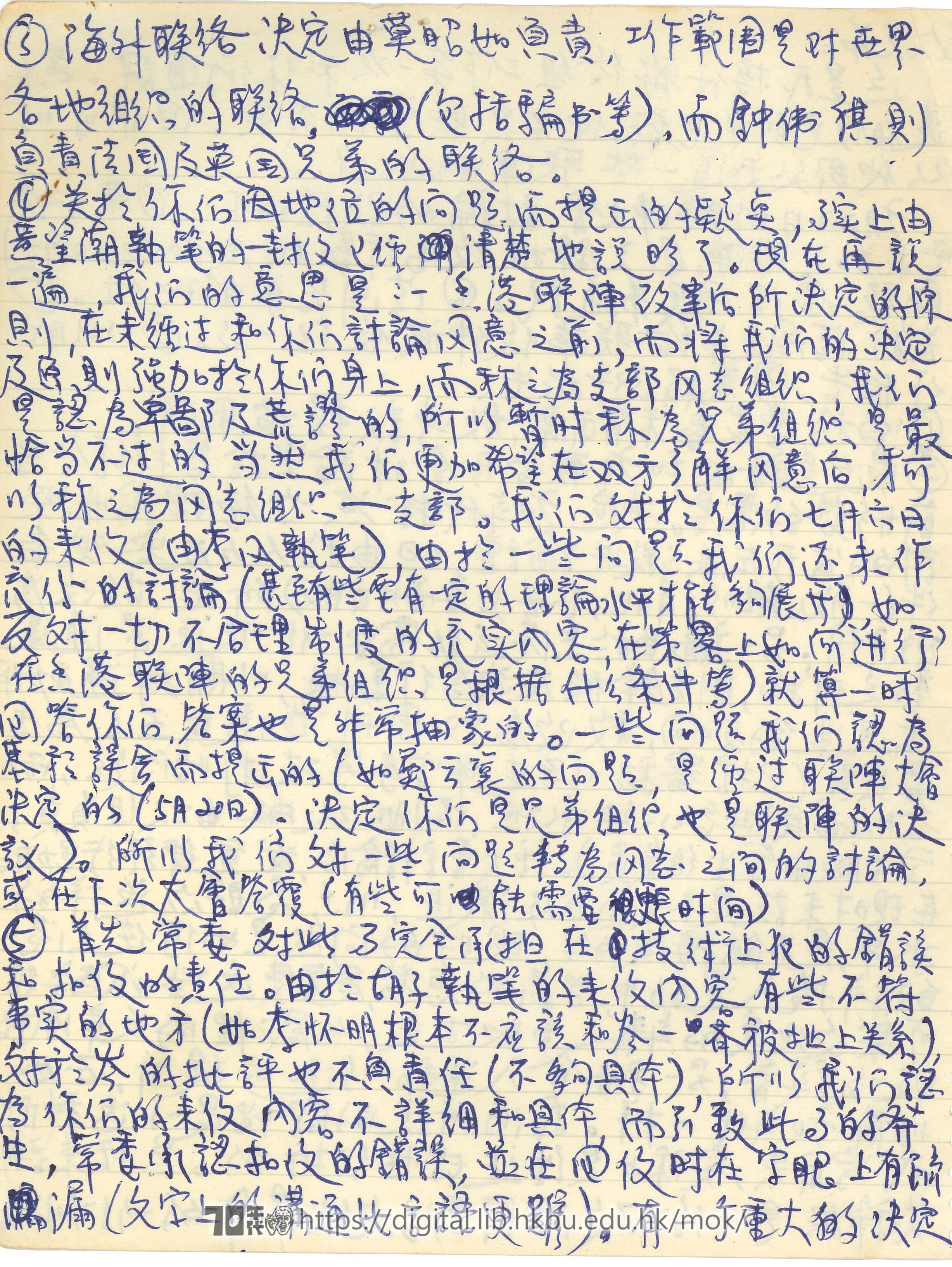   Letter from Choi Hak Kin to friends CHOI, Hak Kin 